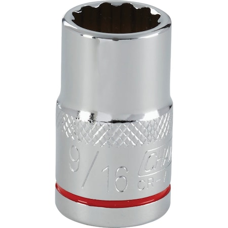 Channellock 1/2 In. Drive 9/16 In. 12-Point Shallow Standard Socket 333093